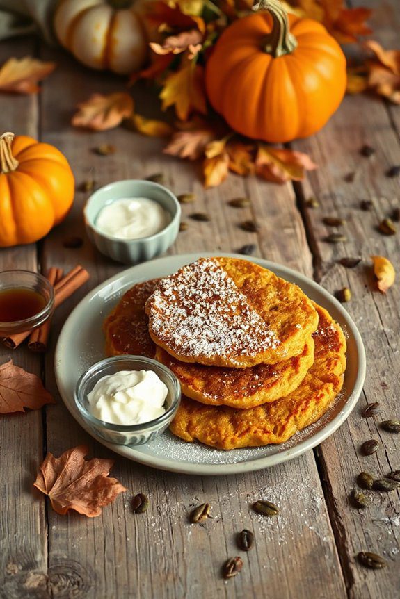 autumn flavored crispy fritters