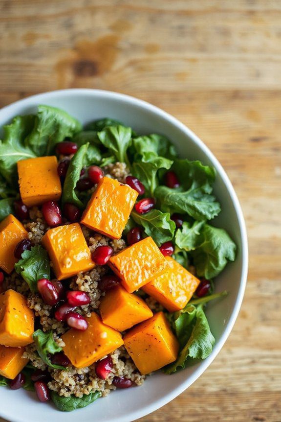autumn inspired healthy salad