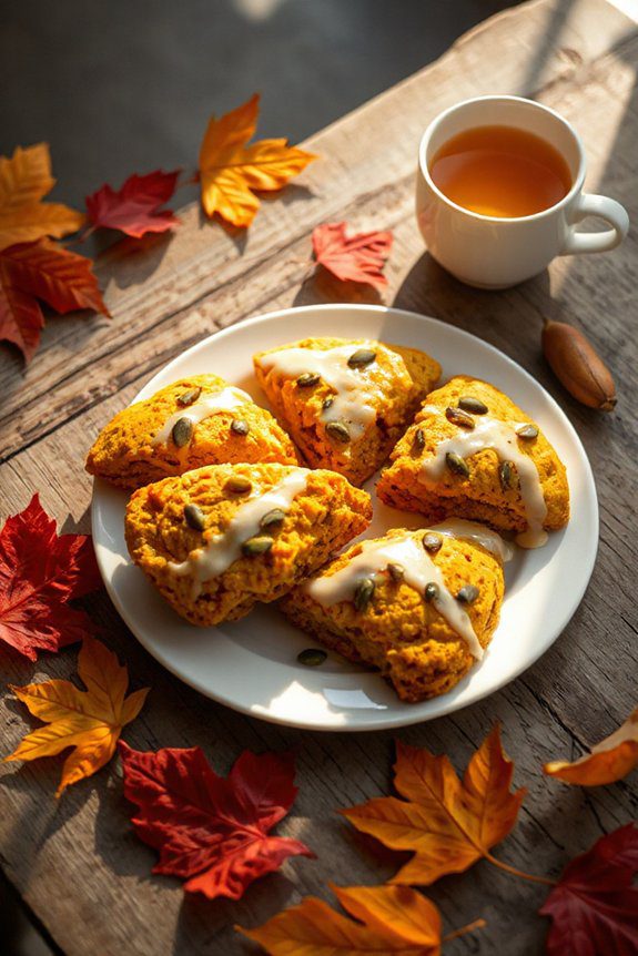 autumn pumpkin spice scones