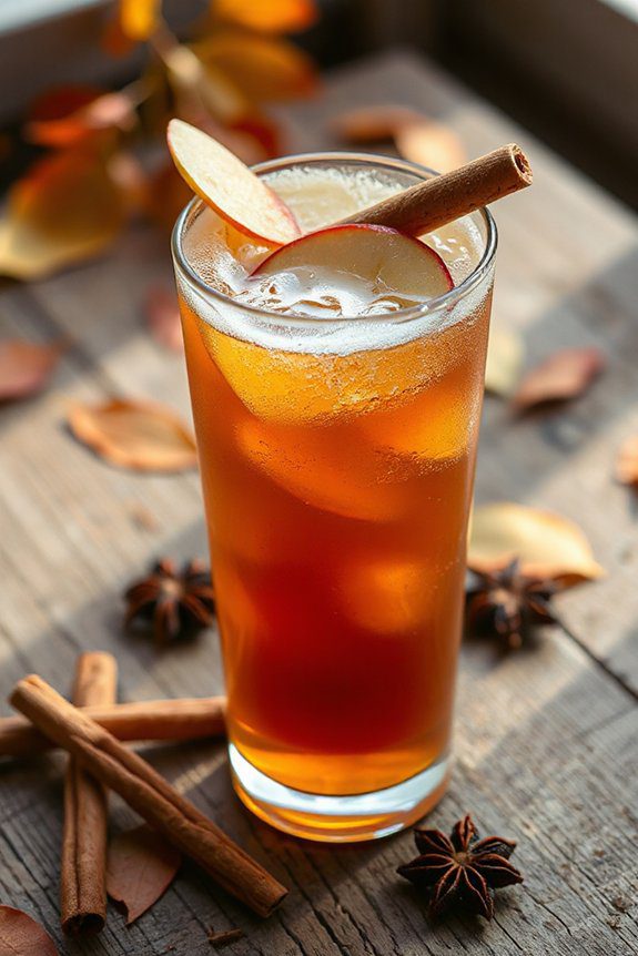 autumn spiced apple cocktail