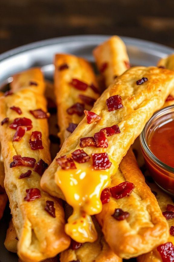 bacon cheese breadsticks appetizer