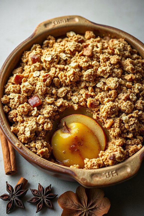 baked apples with streusel