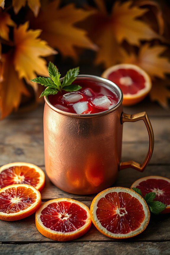 blood orange halloween cocktail