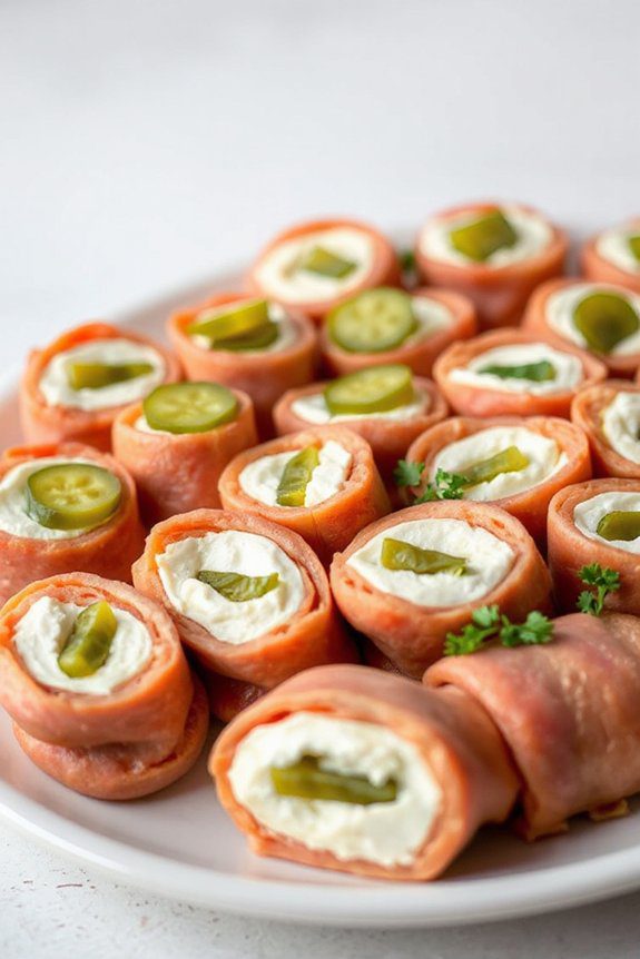 bologna cream cheese roll ups