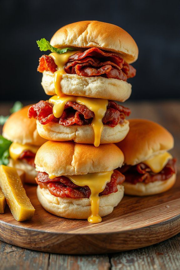 bologna sliders with sauce