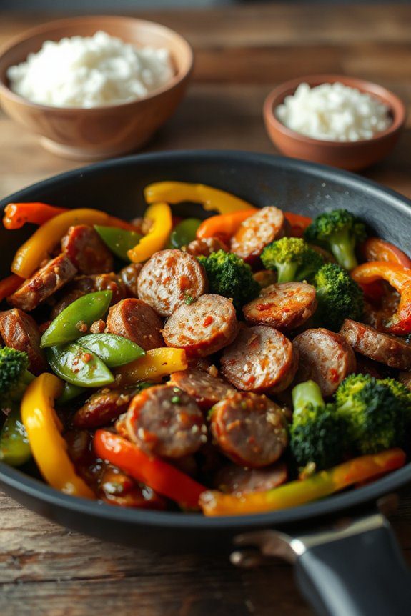 bologna veggie stir fry recipe
