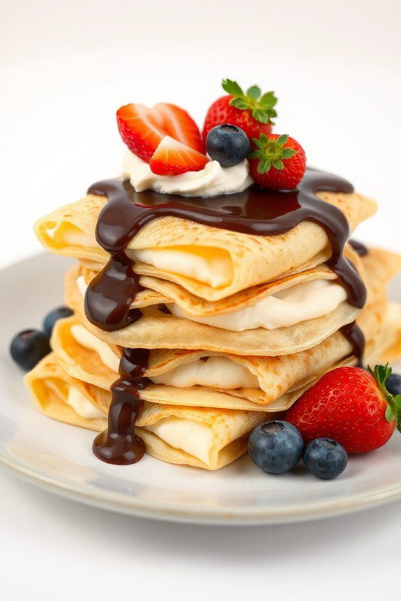 boston cream pie crepes