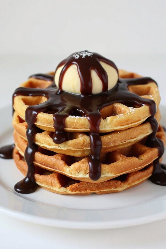 boston cream pie waffles