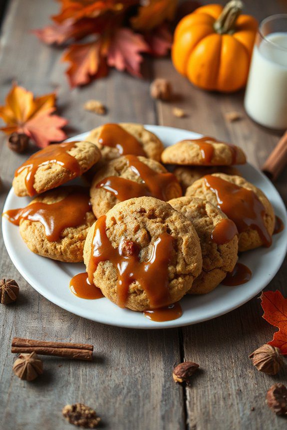 bourbon infused pumpkin cookies