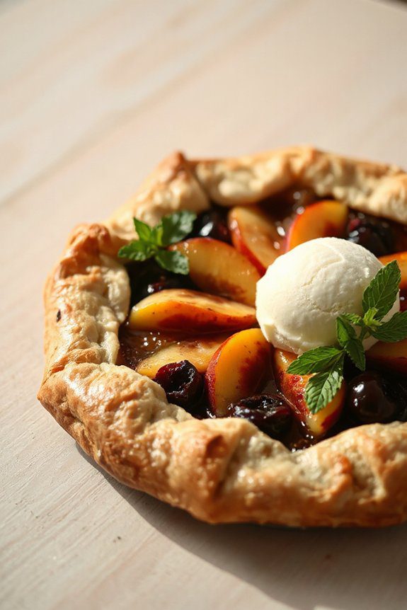 brandied fruit in galette