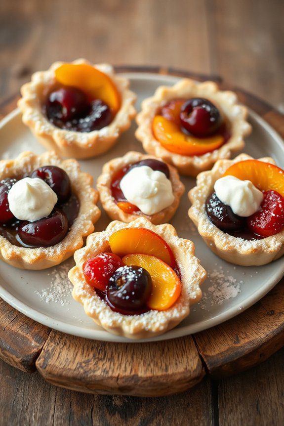 brandied fruit pastry tartlets