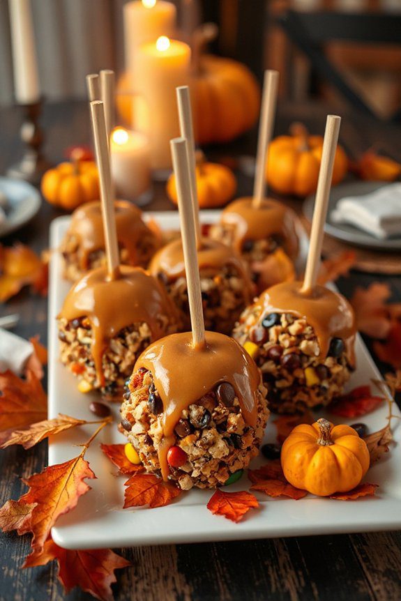 candy bar caramel apples