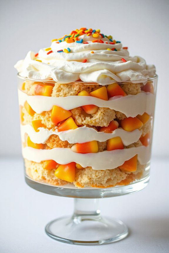 candy corn halloween trifle