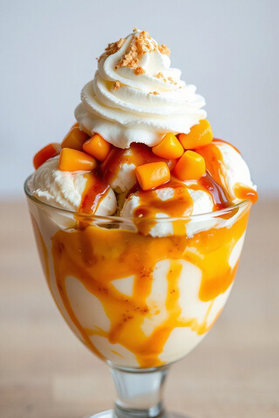 candy corn ice cream