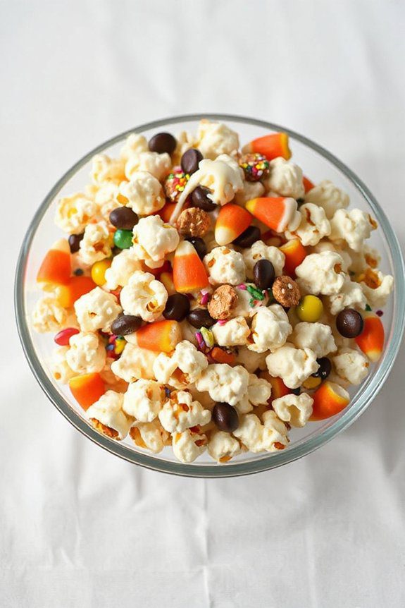 candy corn popcorn mix