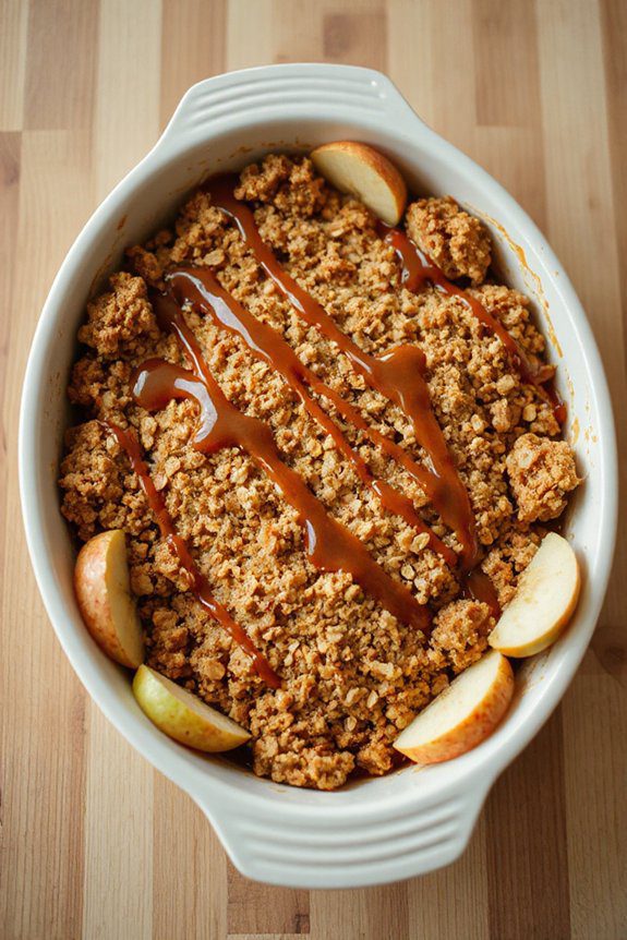 caramel apple crumble delight
