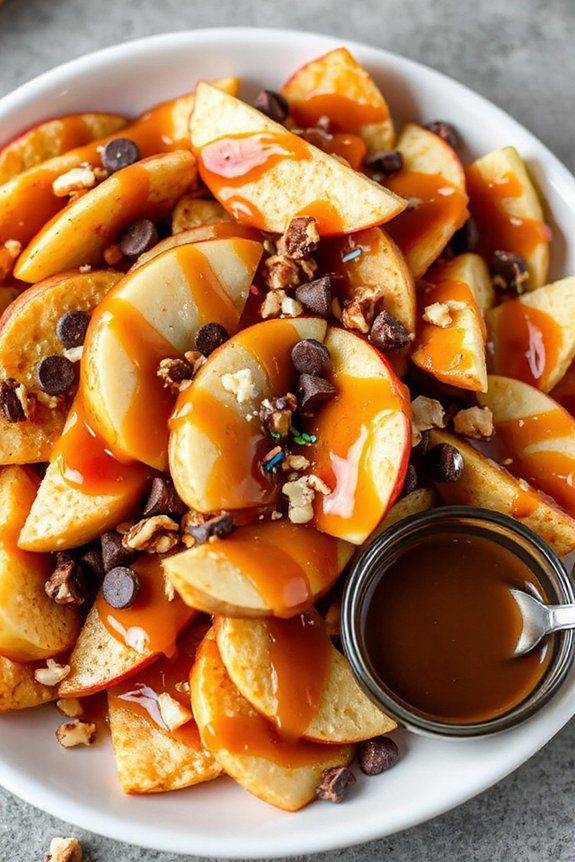 caramel apple nachos delight
