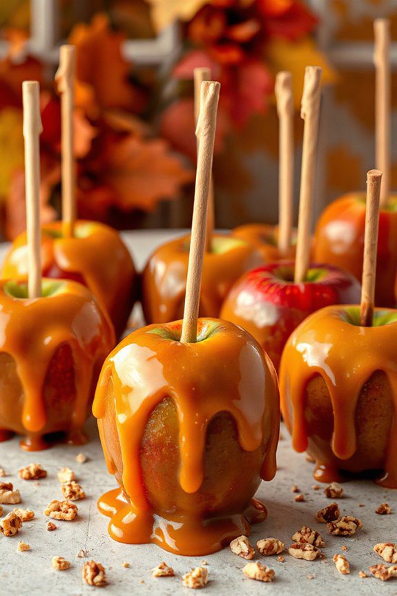 caramel coated apple treats