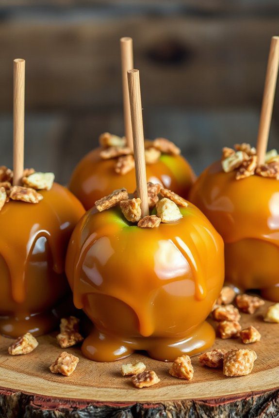 caramel toffee apple bites