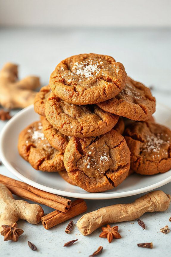 chewy spiced molasses cookies