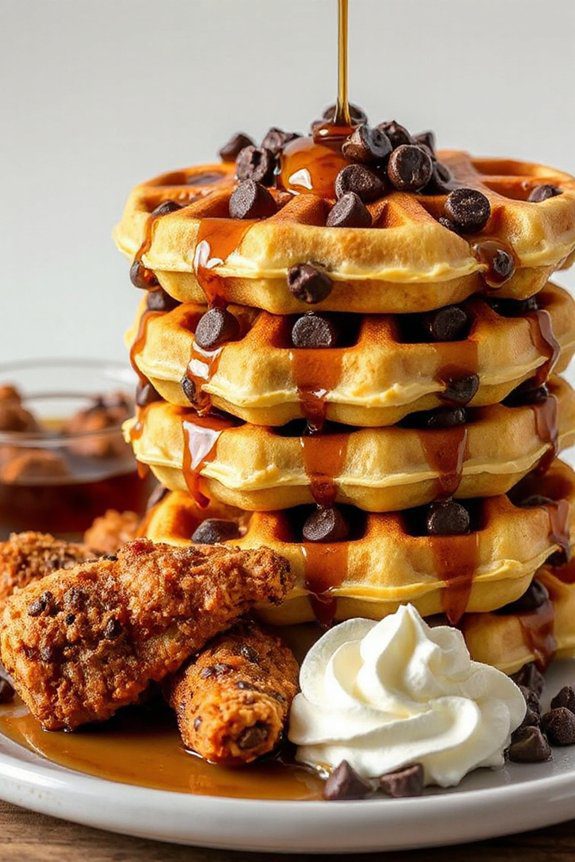 chocolate chip waffles delight