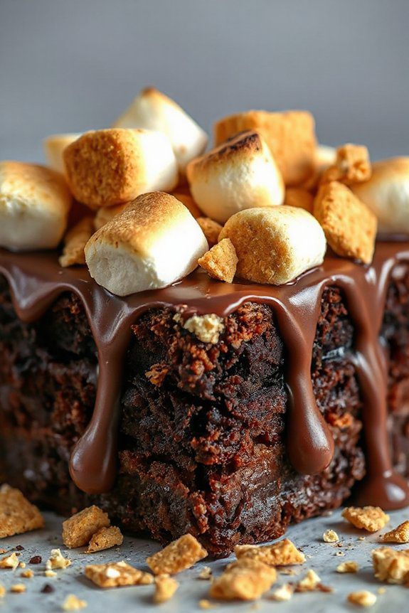 chocolate marshmallow graham dessert