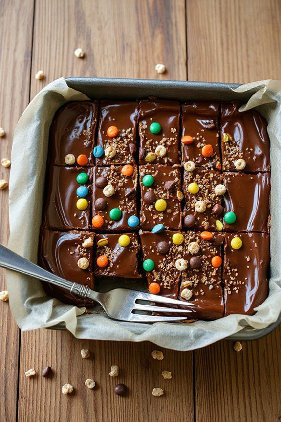 chocolatey crispy dessert treats