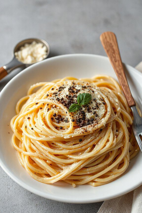 classic simple creamy pasta