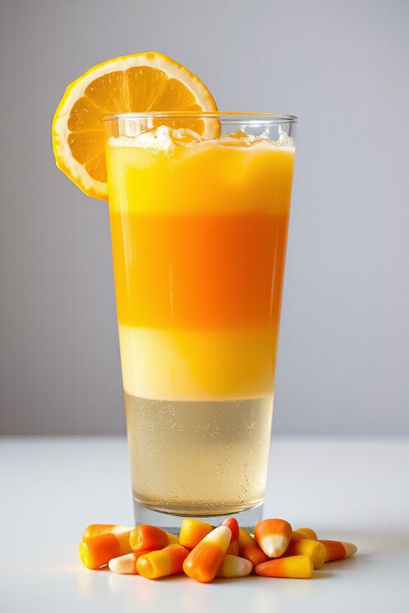 colorful candy corn punch