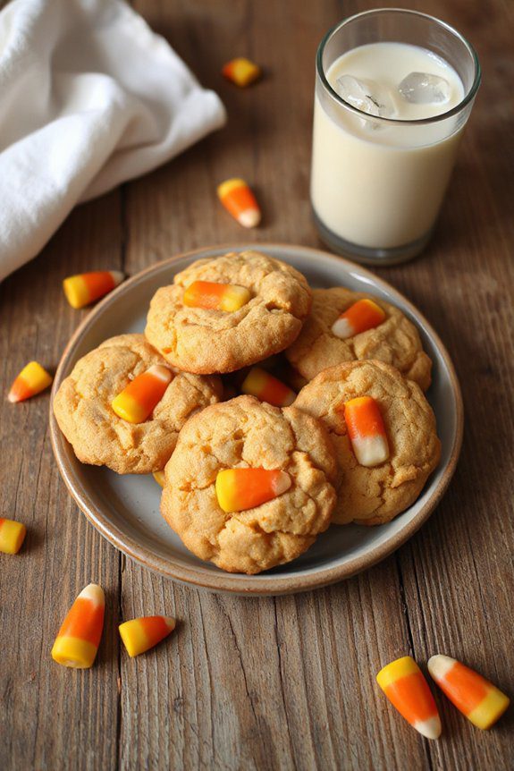 colorful fall candy cookies