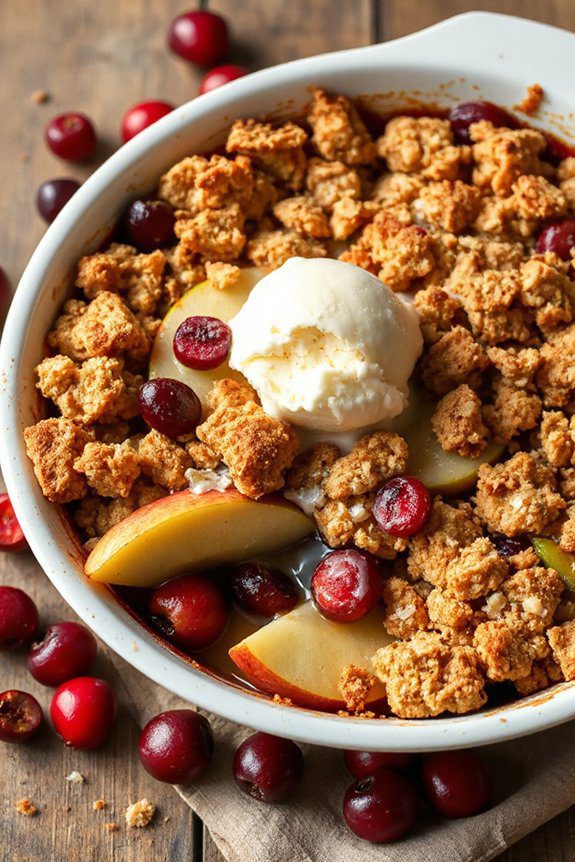 comforting cranberry apple dessert
