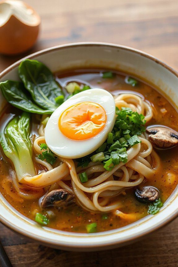comforting miso udon soup