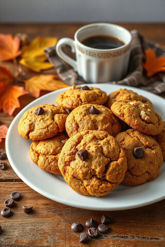 cozy pumpkin spice cookies