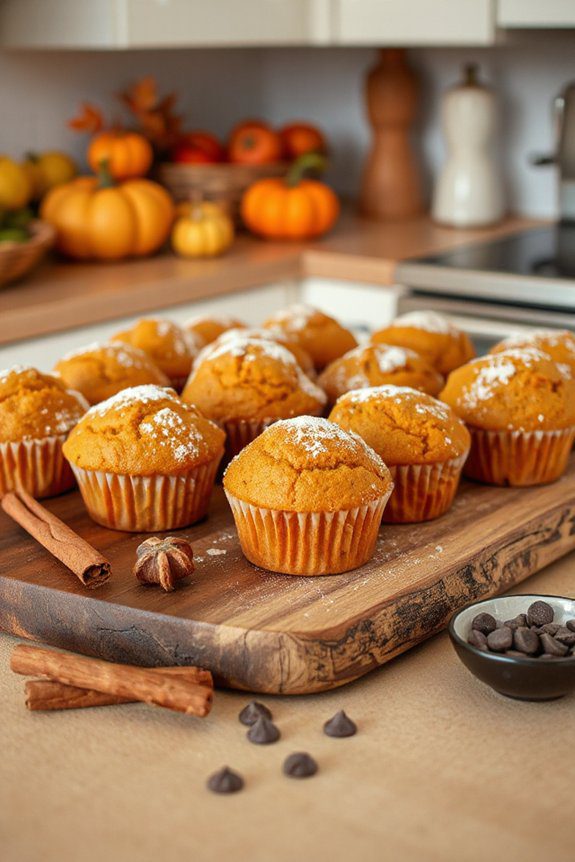 cozy pumpkin spice muffins