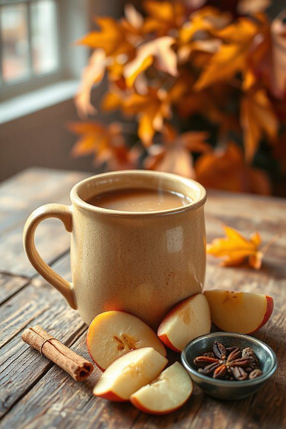 cozy spiced brandied cider