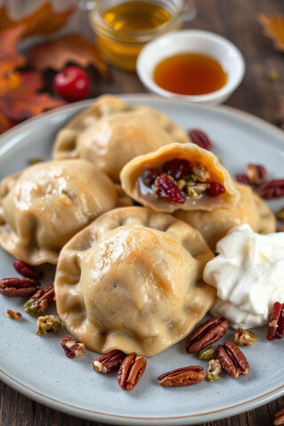 cranberry pecan dumpling delight