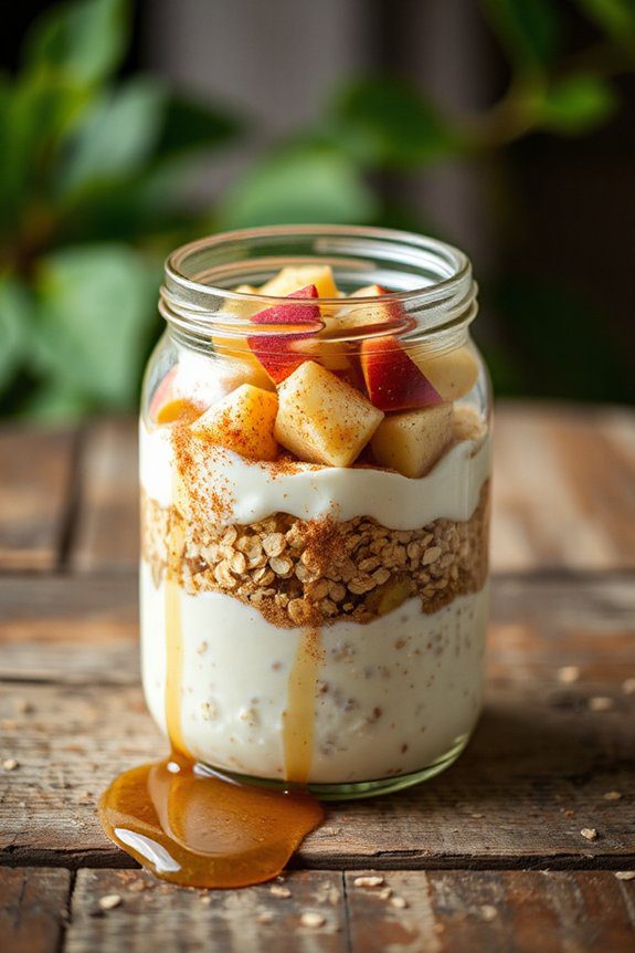 creamy apple cinnamon oats