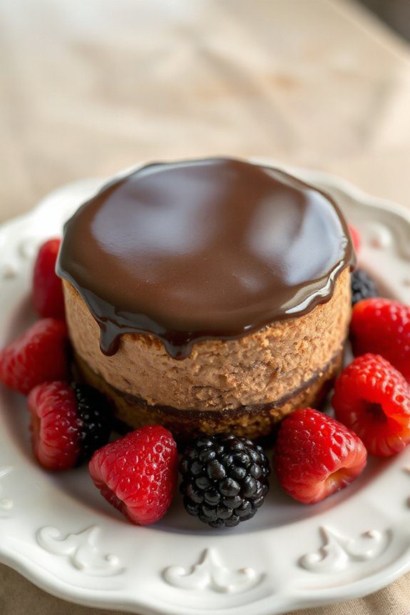 creamy chocolate cheesecake delight