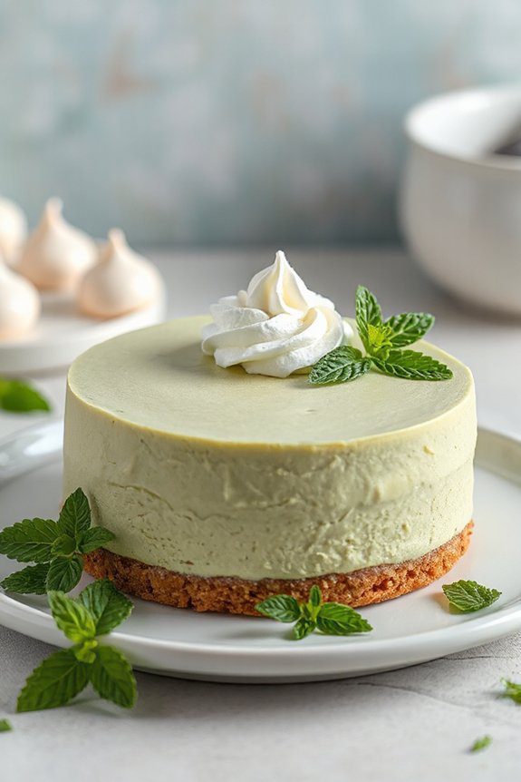 creamy matcha cheesecake delight