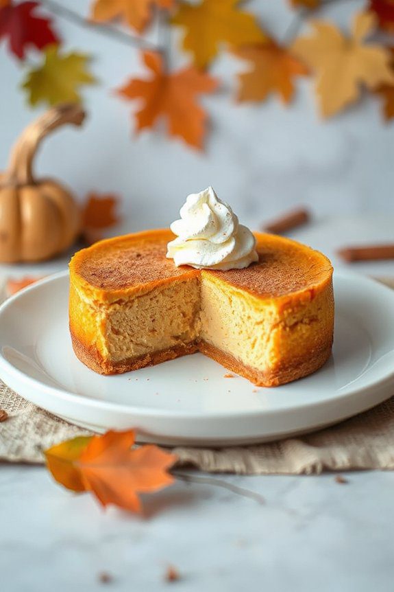 creamy pumpkin cheesecake delight