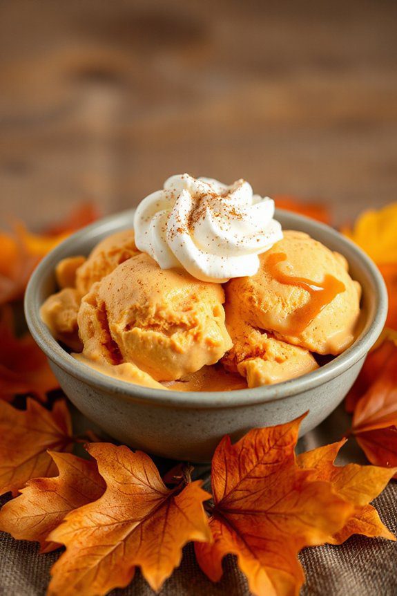 creamy pumpkin pie ice cream