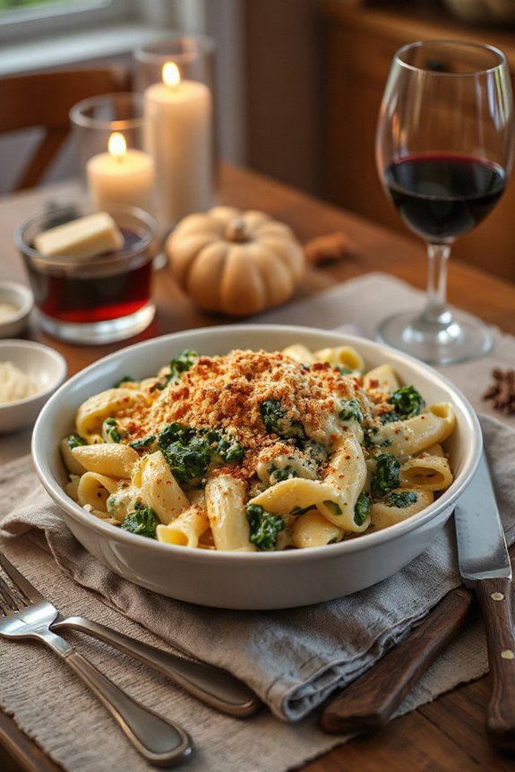 creamy spinach artichoke bake