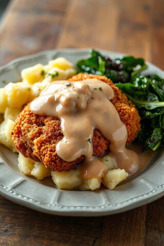 crispy buttermilk fried steak