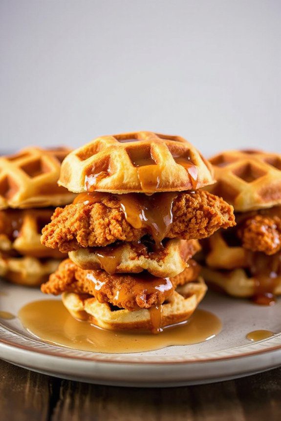 crispy chicken fluffy waffles