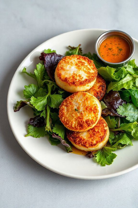 crispy cornmeal crusted scallops