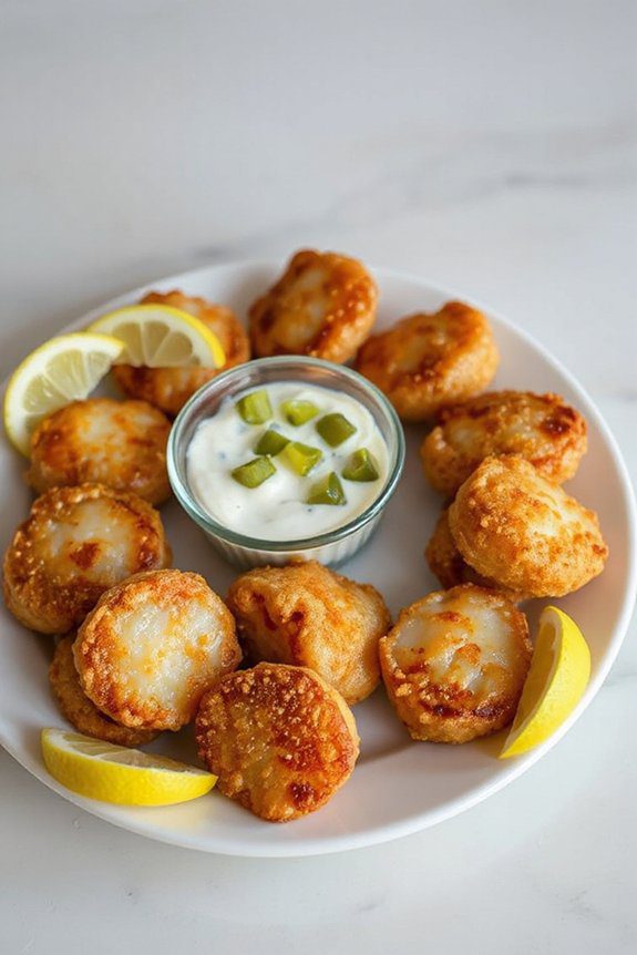crispy fried scallops delight