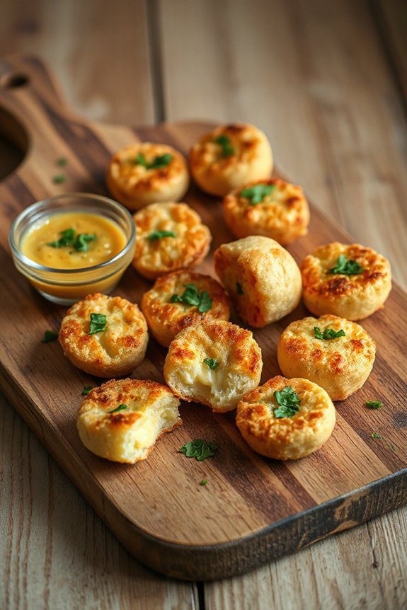 crispy garlic herb bites