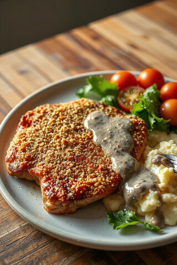 crispy parmesan chicken steak