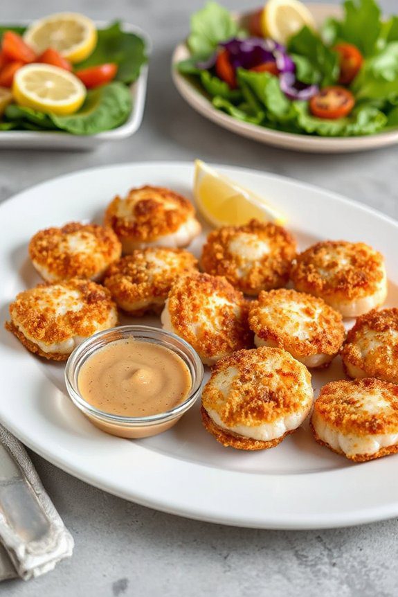 crispy scallops with panko