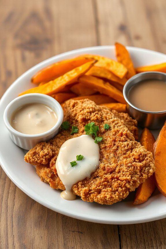 crispy steak sweet fries